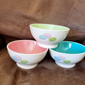 Rae Dunn Easter Egg Ceramic Bowls Set Of 3 New